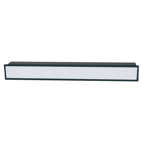 40W black recessed, linear LED luminaire ESNA100_HIGH POWER_Emergency